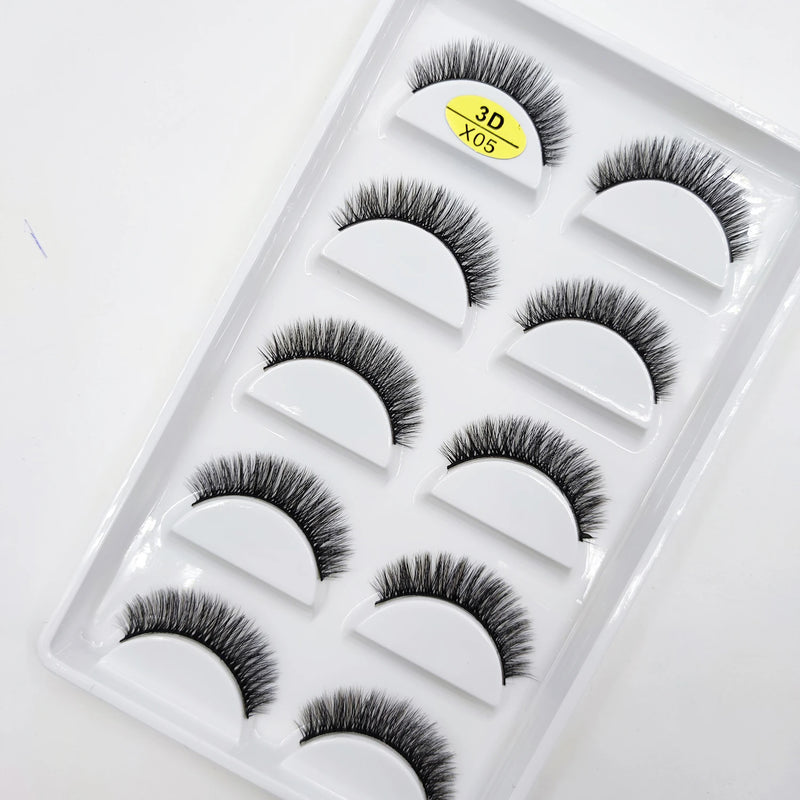 32 Style 5 Pairs Eyelash 3D Natural Mink False Eyelashes Makeup Fake Eye Lashes Faux Cilios Make Up Beauty Tools Wholesale